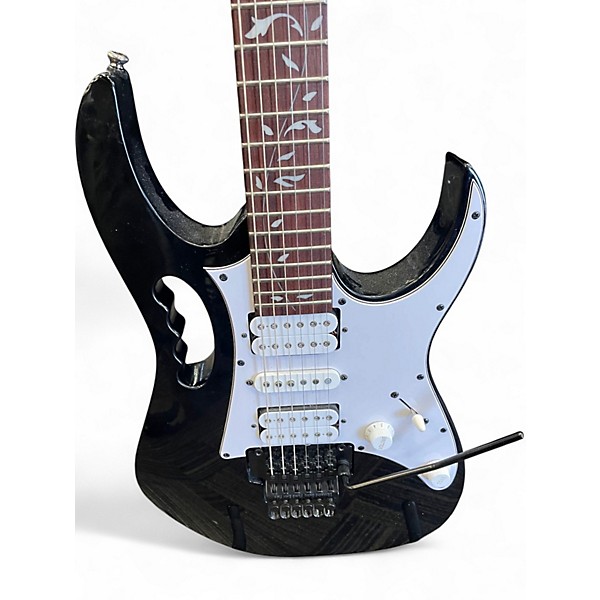 Used Ibanez JEMJR Black Solid Body Electric Guitar