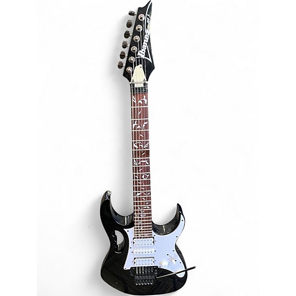 Used Ibanez JEMJR Black Solid Body Electric Guitar