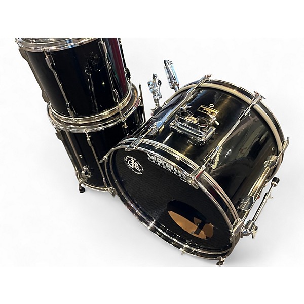Used Pearl 5 Piece Export Black Drum Kit