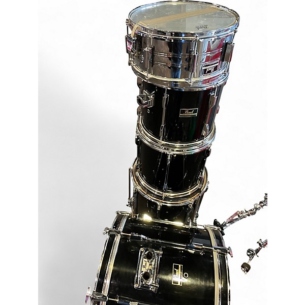 Used Pearl 5 Piece Export Black Drum Kit