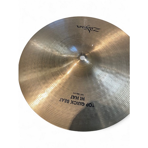 Used Zildjian 14in Quick Beat Hi Hat Pair Cymbal