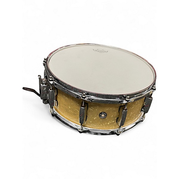 Used Pearl 5 Piece MASTERS RETROSPEC WHITE MARINE PEARL Drum Kit