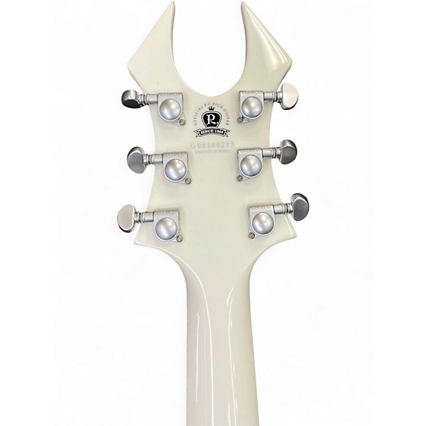 Used B.C. Rich DVG Limited Edition Draco V Floyd Rose White Solid Body Electric Guitar