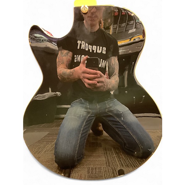 Used Kona KEL5 Black Hollow Body Electric Guitar