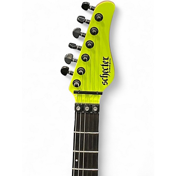 Used Schecter Guitar Research Sun Valley Super Shredder Birch Green Solid Body Electric Guitar