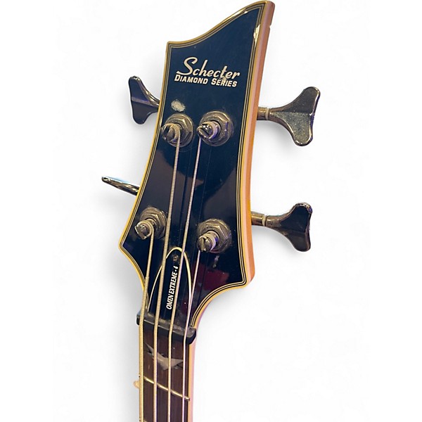 Used Schecter Guitar Research Omen Extreme 4 String Sunburst Electric Bass Guitar
