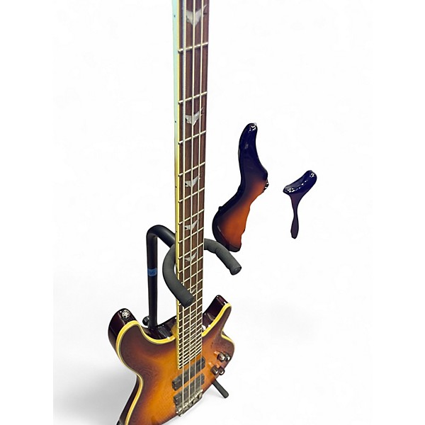 Used Schecter Guitar Research Omen Extreme 4 String Sunburst Electric Bass Guitar