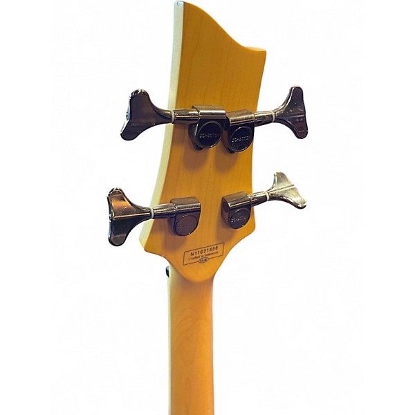 Used Schecter Guitar Research Omen Extreme 4 String Sunburst Electric Bass Guitar