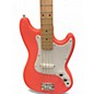 Used Squier Bronco Pink Electric Bass Guitar thumbnail