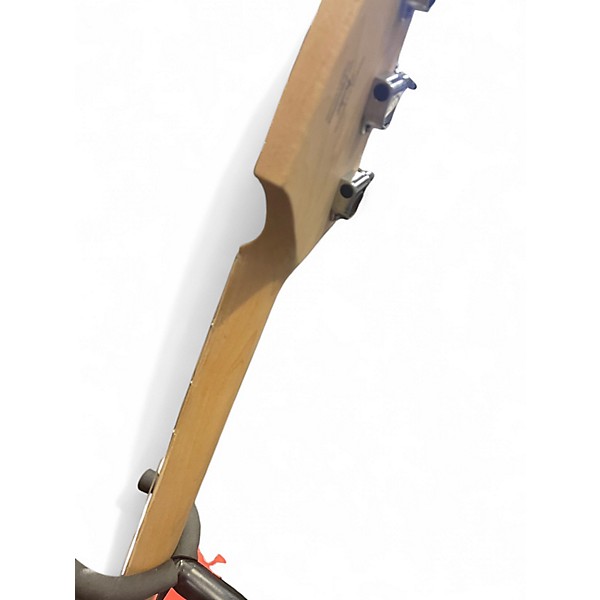 Used Squier Bronco Pink Electric Bass Guitar