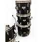 Used Yamaha 4 Piece Power Road Kit Black Drum Kit