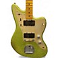 Used Fender Limited Custom Jazzmaster Relic Chartreuse Sparkle Solid Body Electric Guitar