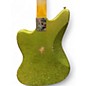 Used Fender Limited Custom Jazzmaster Relic Chartreuse Sparkle Solid Body Electric Guitar