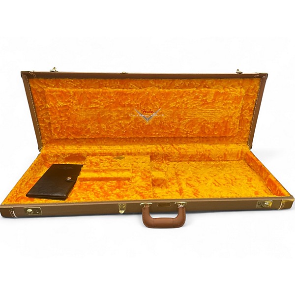 Used Fender Limited Custom Jazzmaster Relic Chartreuse Sparkle Solid Body Electric Guitar