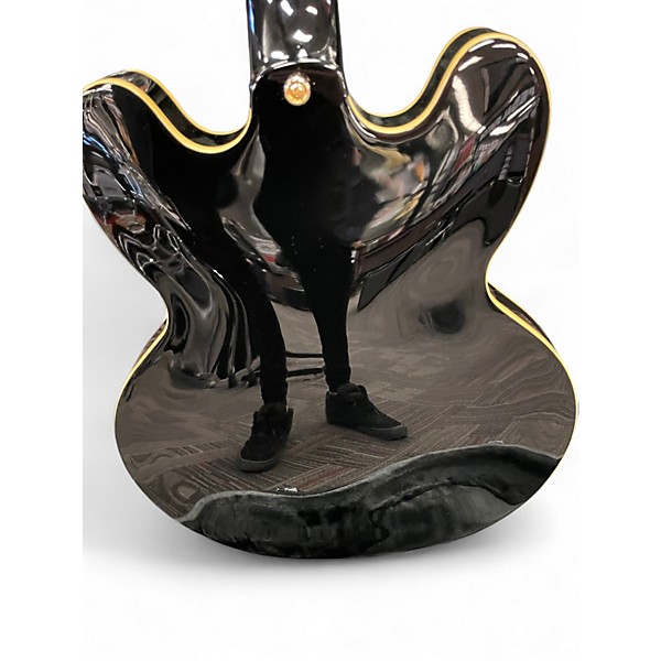 Used Epiphone Sheraton II Pro Black Hollow Body Electric Guitar