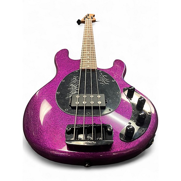 Used Sterling by Music Man Stingray Ray 34 Purple Sparkle Electric Bass Guitar