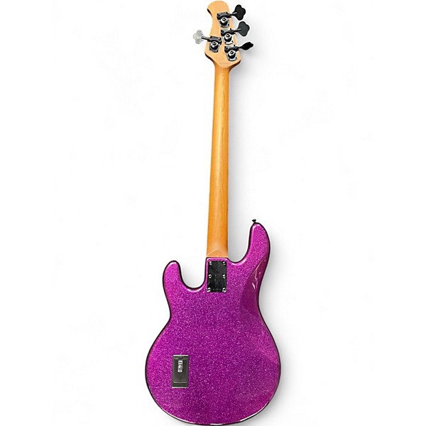 Used Sterling by Music Man Stingray Ray 34 Purple Sparkle Electric Bass Guitar