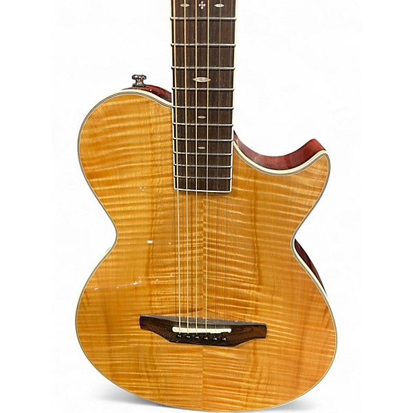 Used Aria APE-100 Natural Acoustic Electric Guitar