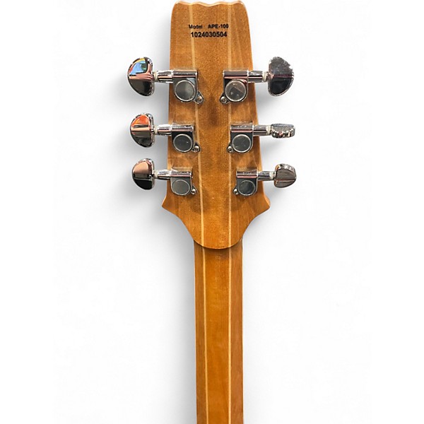 Used Aria APE-100 Natural Acoustic Electric Guitar