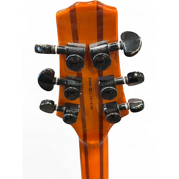 Used Teton TR20HS Orange Solid Body Electric Guitar