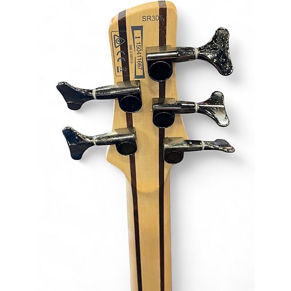 Used Ibanez SR305 5 String BLACK SPARKLE Electric Bass Guitar