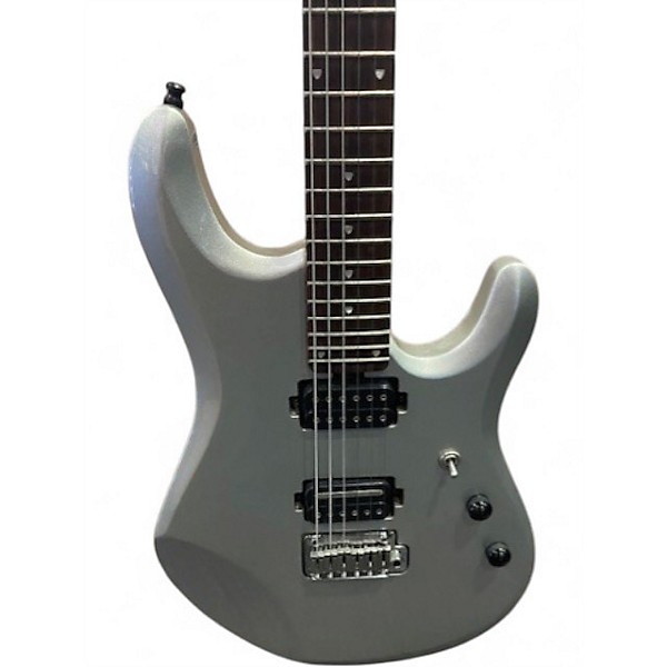 Used Sterling by Music Man JP60 Silver Sparkle Solid Body Electric Guitar