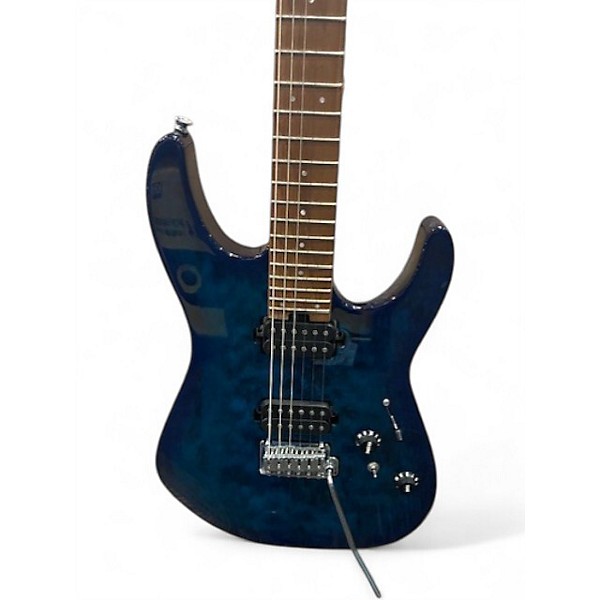 Used Charvel DK24 HH 2PT Trans Blue Burst Solid Body Electric Guitar