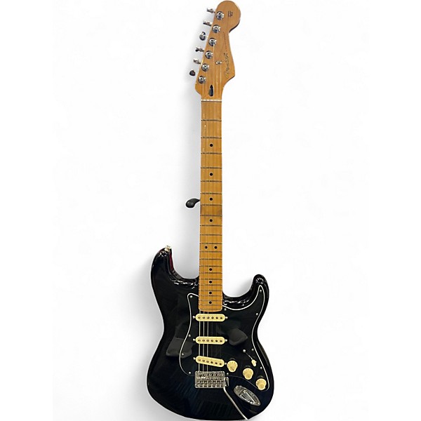 Used Fender Player Stratocaster Black Solid Body Electric Guitar