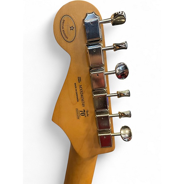 Used Fender Player Stratocaster Black Solid Body Electric Guitar