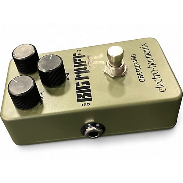 Used Electro-Harmonix Green Russian Big Muff Pi Fuzz Effect Pedal