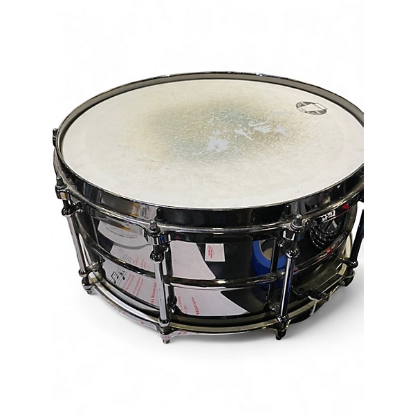 Used Ludwig 14X5.5 Black Magic Snare Black Drum