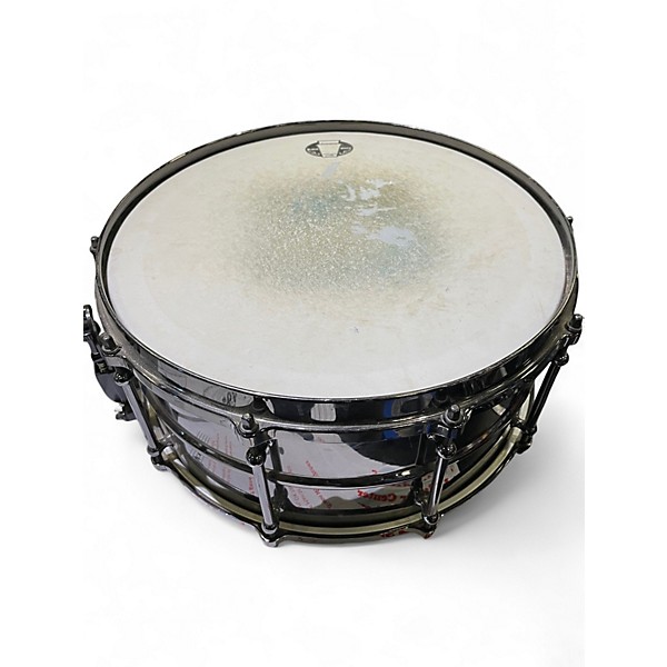 Used Ludwig 14X5.5 Black Magic Snare Black Drum