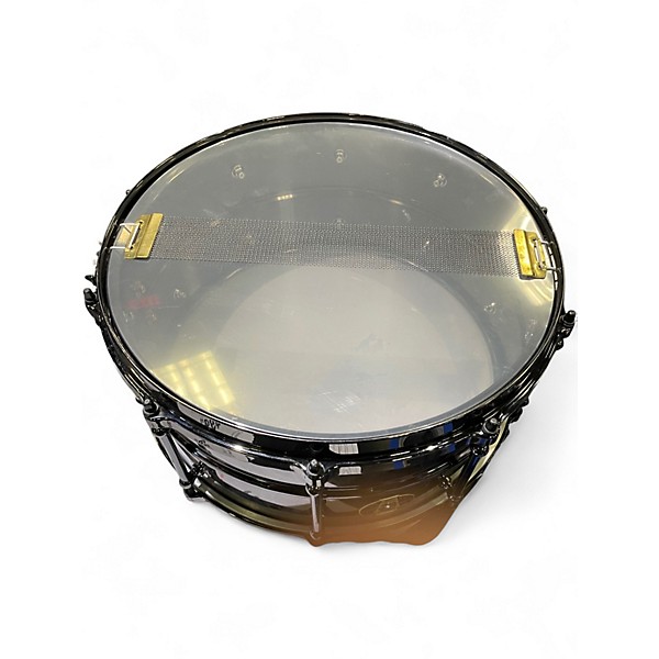 Used Ludwig 14X5.5 Black Magic Snare Black Drum
