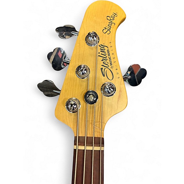 Used Sterling by Music Man S.U.B. StingRay RAY4 VINTAGE CREAM Electric Bass Guitar