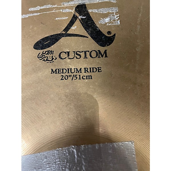 Used Zildjian 20in A Custom Medium Ride Cymbal