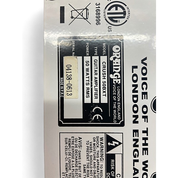 Used Orange Amplifiers CRUSH 50BXT Bass Combo Amp