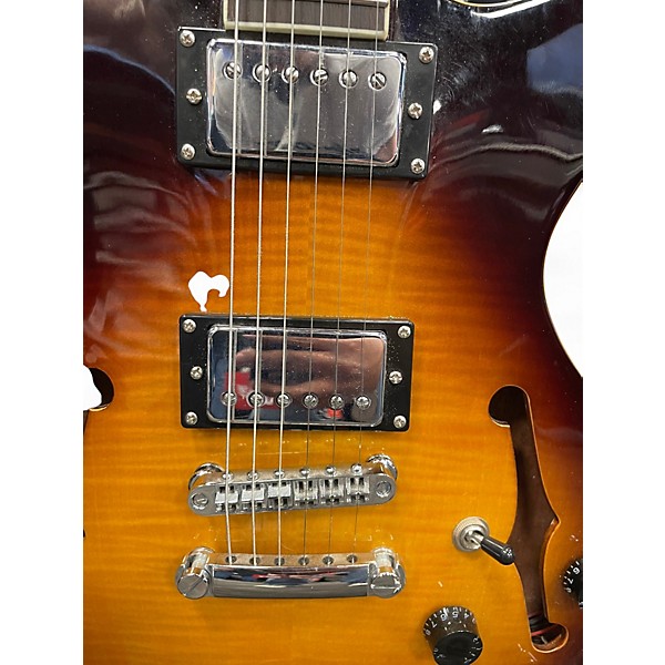 Used Firefly AEROSONIC Sunburst Hollow Body Electric Guitar