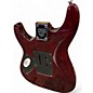 Used Schecter Guitar Research Omen Extreme 6 Floyd Rose TRANSPARENT RED Solid Body Electric Guitar