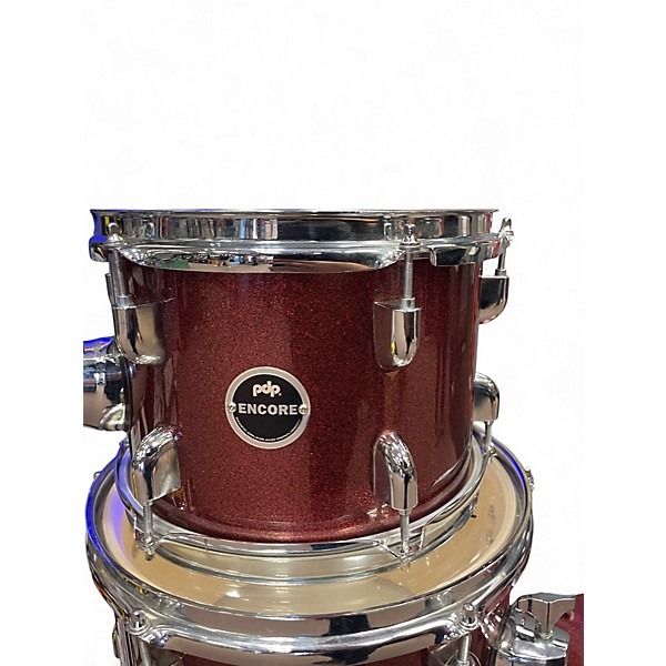 Used PDP by DW 5 Piece Encore Ruby Red Drum Kit