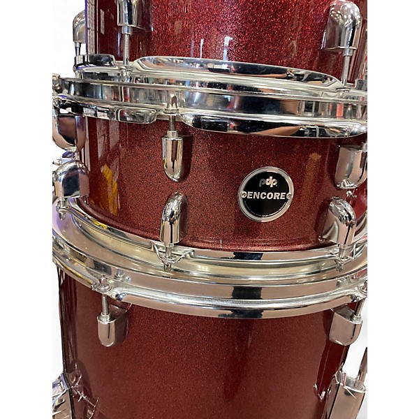 Used PDP by DW 5 Piece Encore Ruby Red Drum Kit