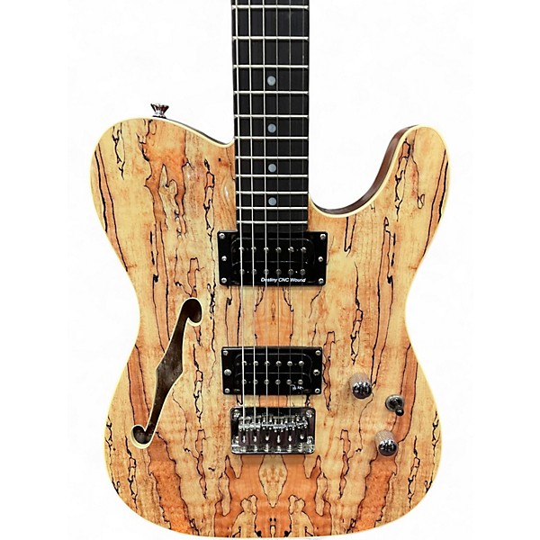 Used Iyv ITF-300 Spalted Maple Hollow Body Electric Guitar