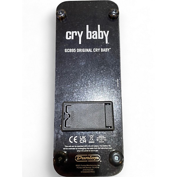 Used Dunlop GCB95W Original Crybaby Wah Effect Pedal