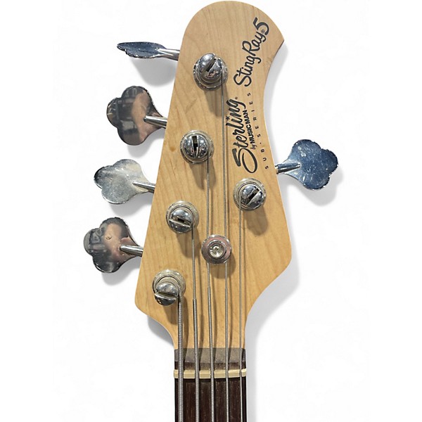 Used Sterling by Music Man Stingray 5 Ruby Red Burst Electric Bass Guitar