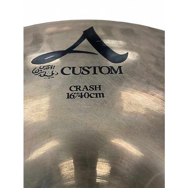 Used Zildjian 16in A Custom Crash Cymbal