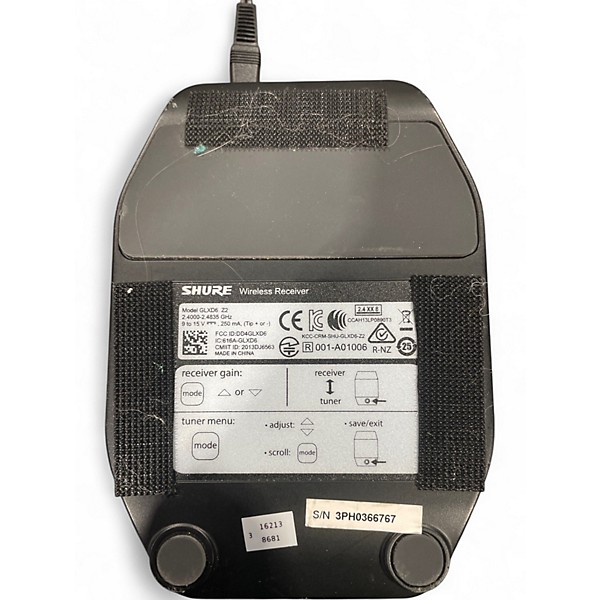 Used Shure GLXD6 Instrument Wireless System