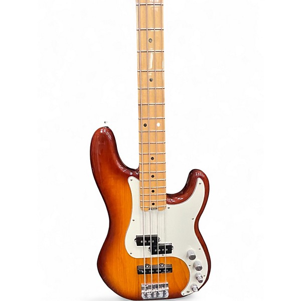 Used 2016 Fender American Elite Precision Bass® Tobacco Burst Electric Bass Guitar