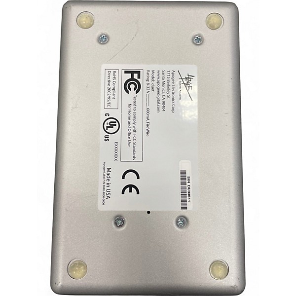 Used Apogee Duet Firewire Audio Interface