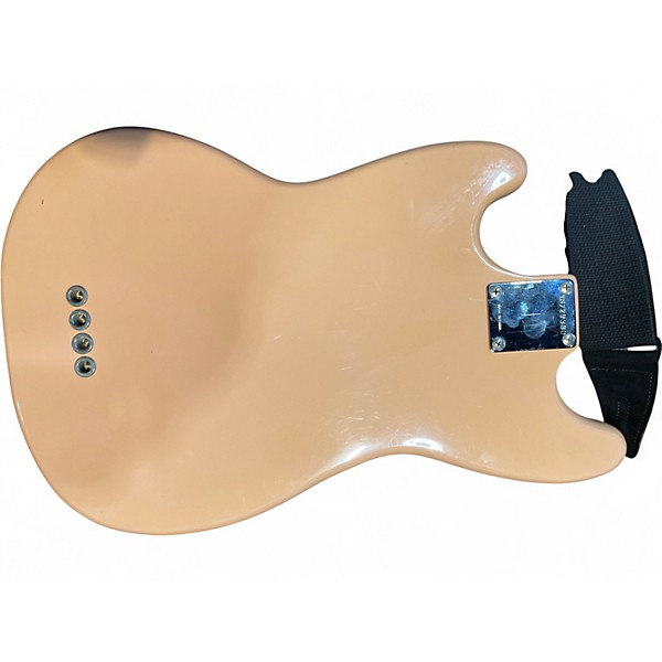 Vintage 1997 Squier Vista Musicmaster  Pink Electric Bass Guitar