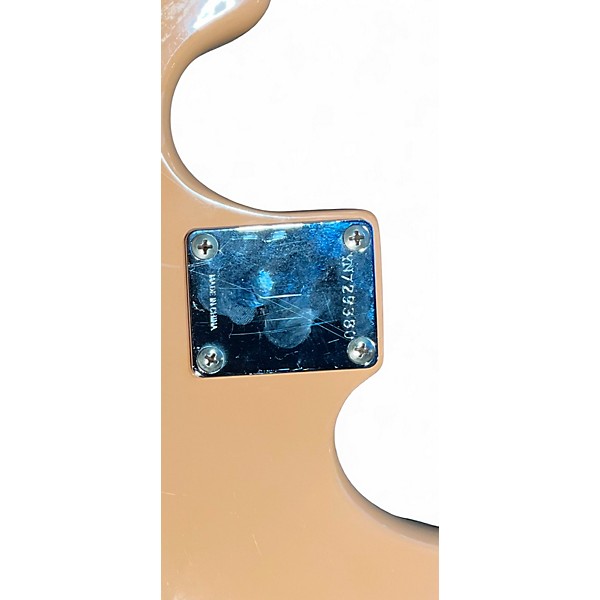 Vintage 1997 Squier Vista Musicmaster  Pink Electric Bass Guitar