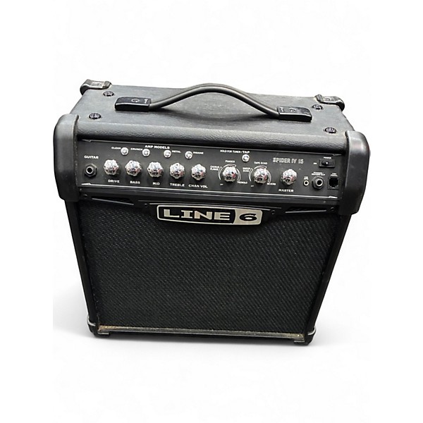 Used Line 6 Spider IV 15W 1X8 Guitar Combo Amp